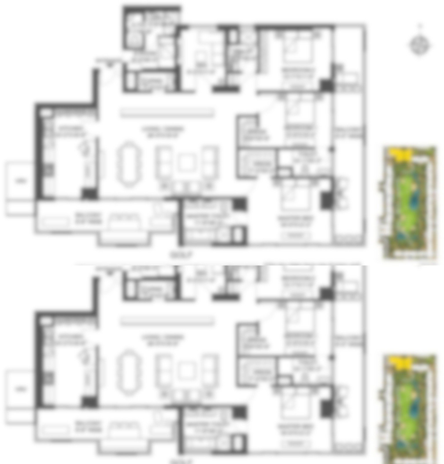 Floor plans of M3M Ikonic