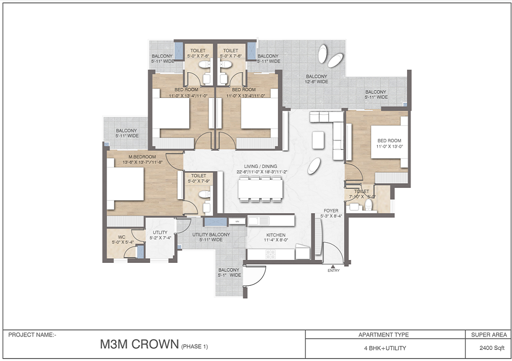 M3M Crown 4BHK